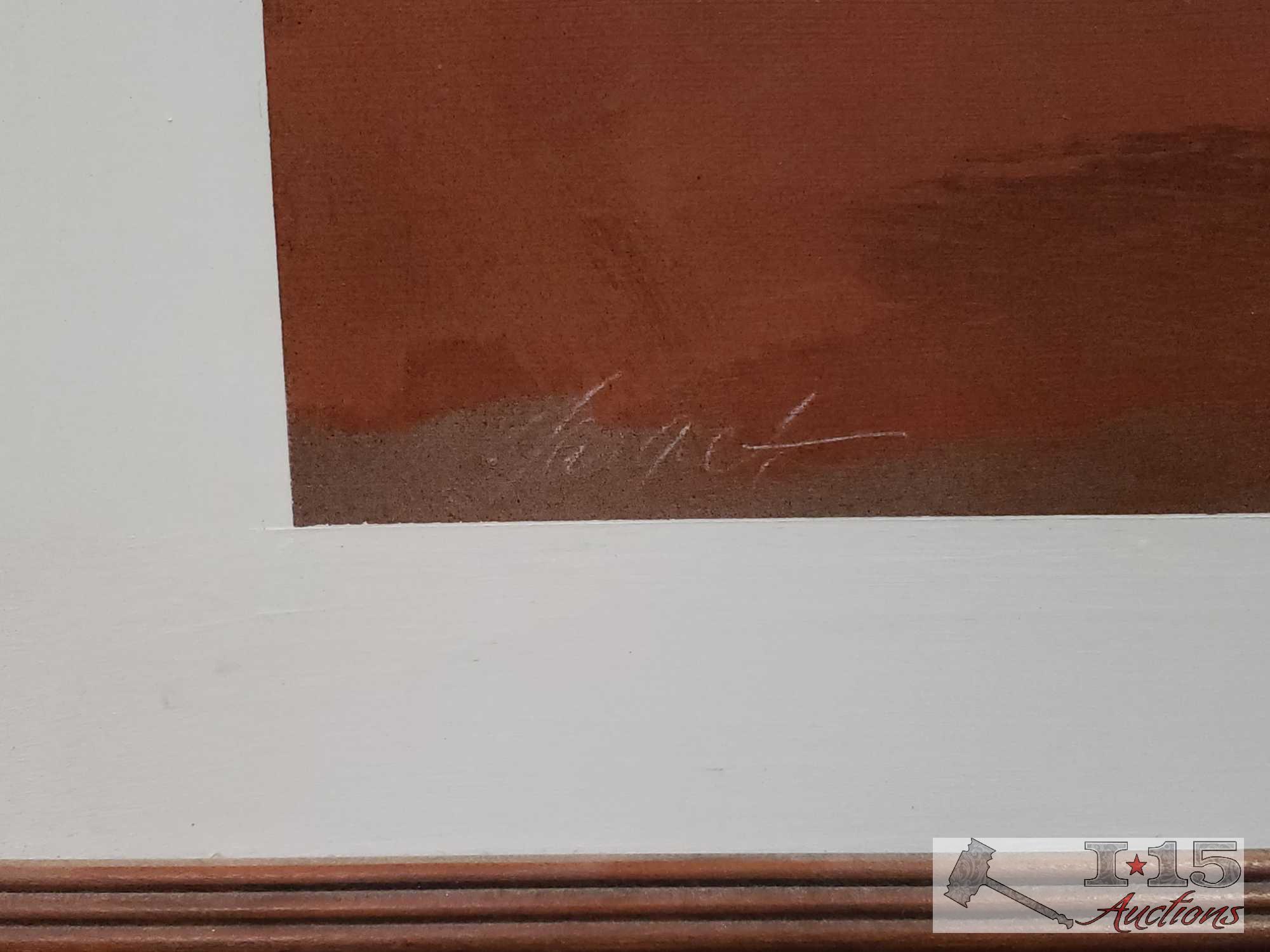 Oil Painting "Signals" by James Carter, Framed with Certificate of Authenticity