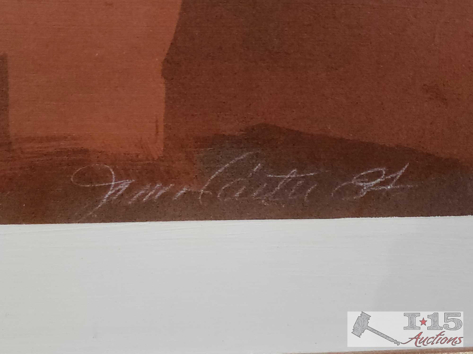 Oil Painting "Signals" by James Carter, Framed with Certificate of Authenticity