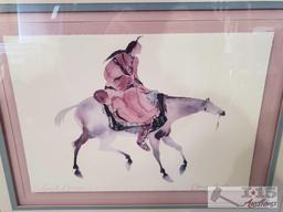 2 Framed Carol Grigg Lithographs