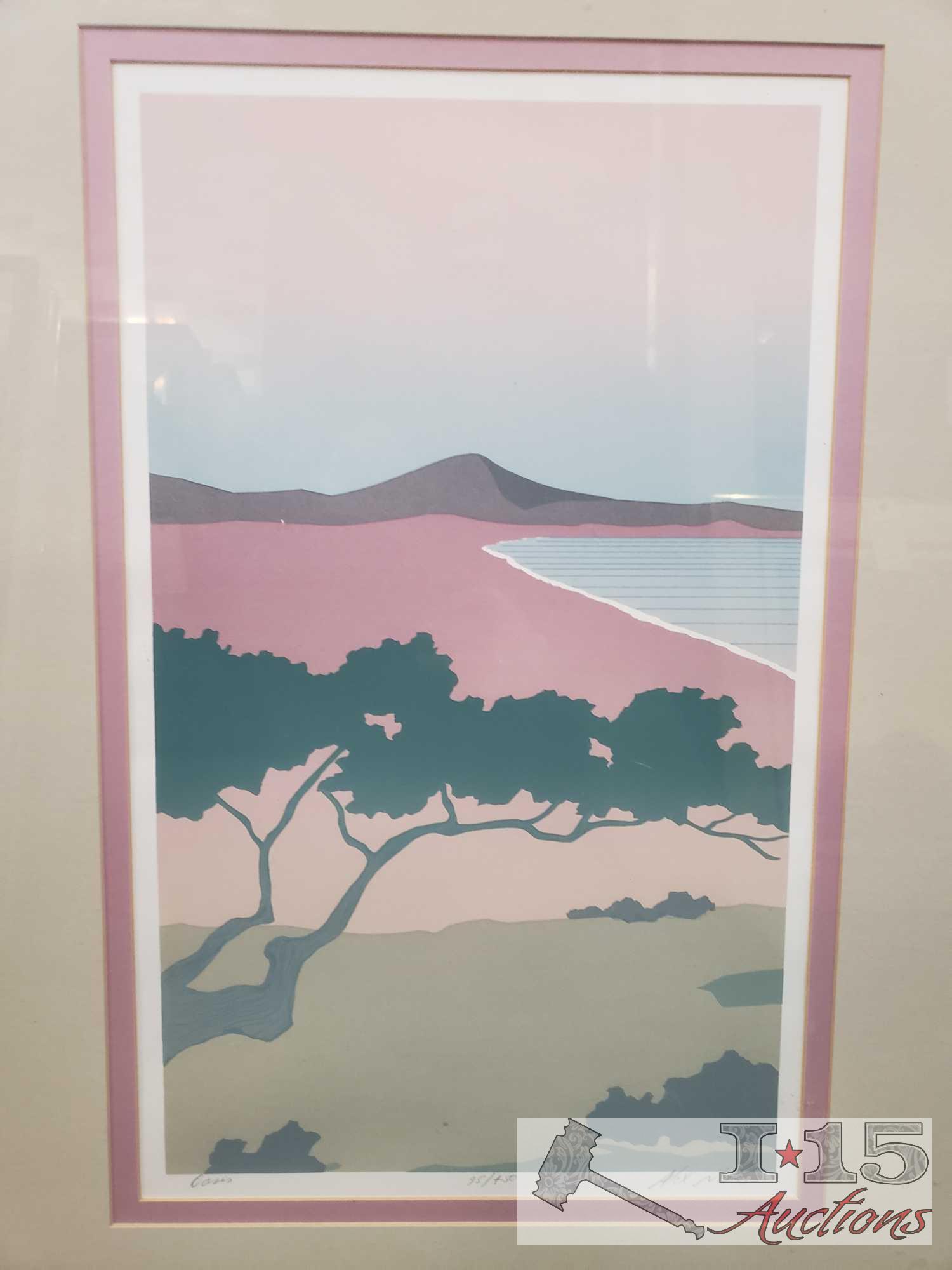 3 Framed Lithographs/Etching