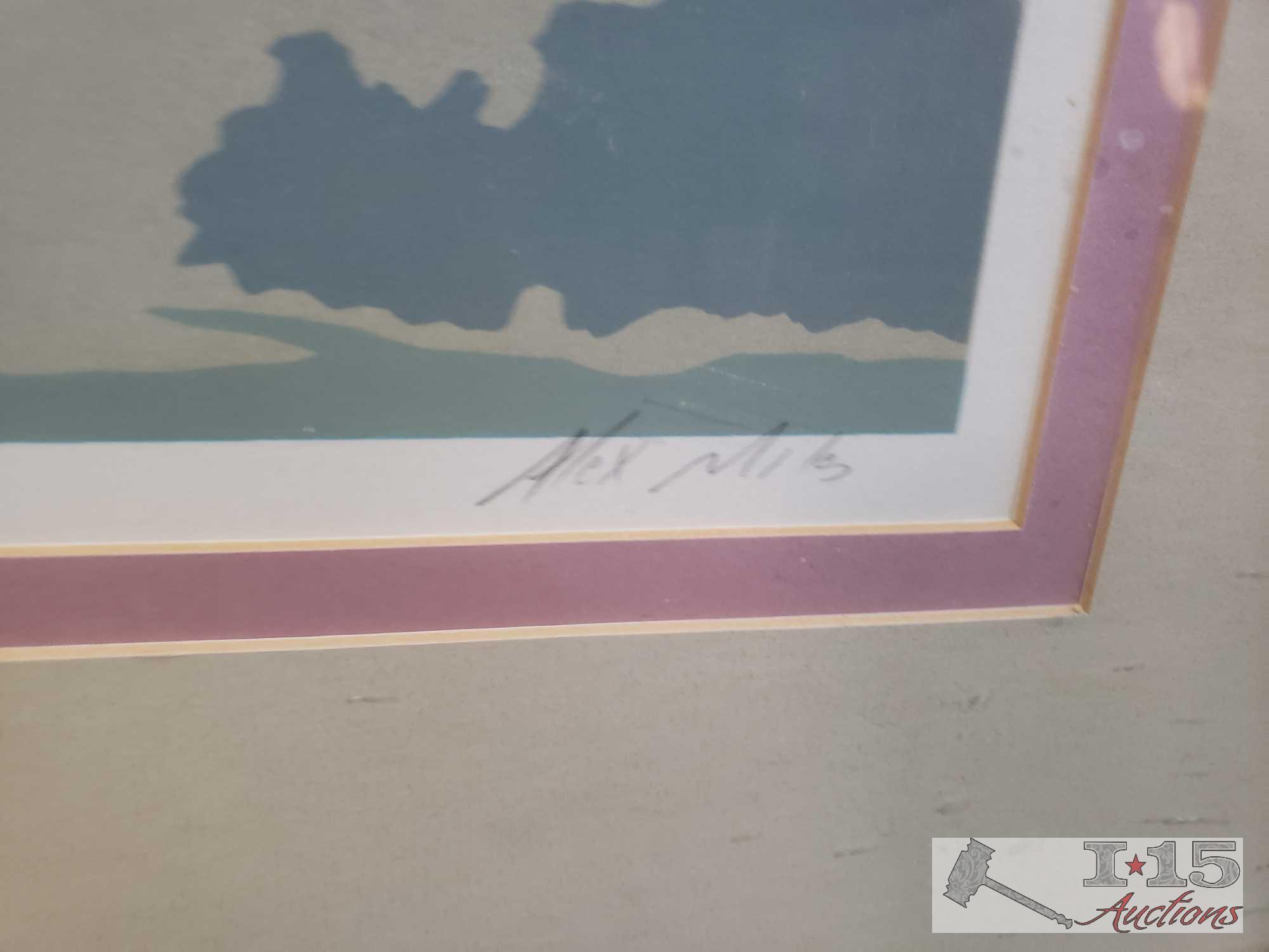 3 Framed Lithographs/Etching