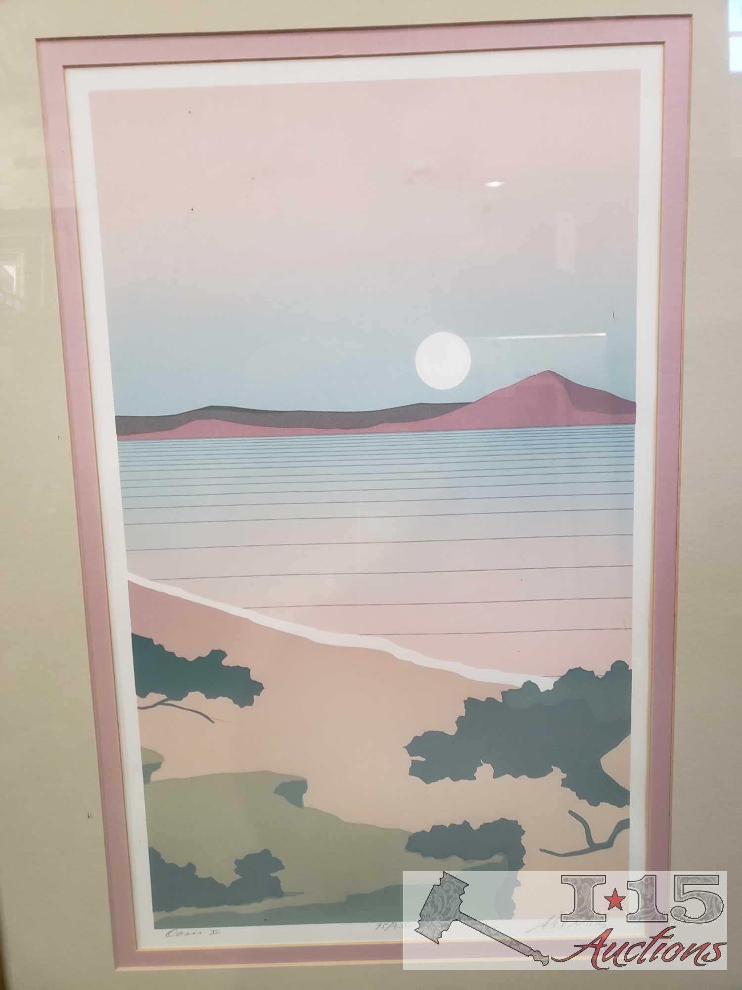 3 Framed Lithographs/Etching