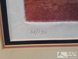 3 Framed Lithographs/Etching