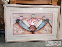 2 Framed Amado Maurilio Pena Jr Prints