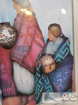 2 Framed Amado Maurilio Pena Jr Prints