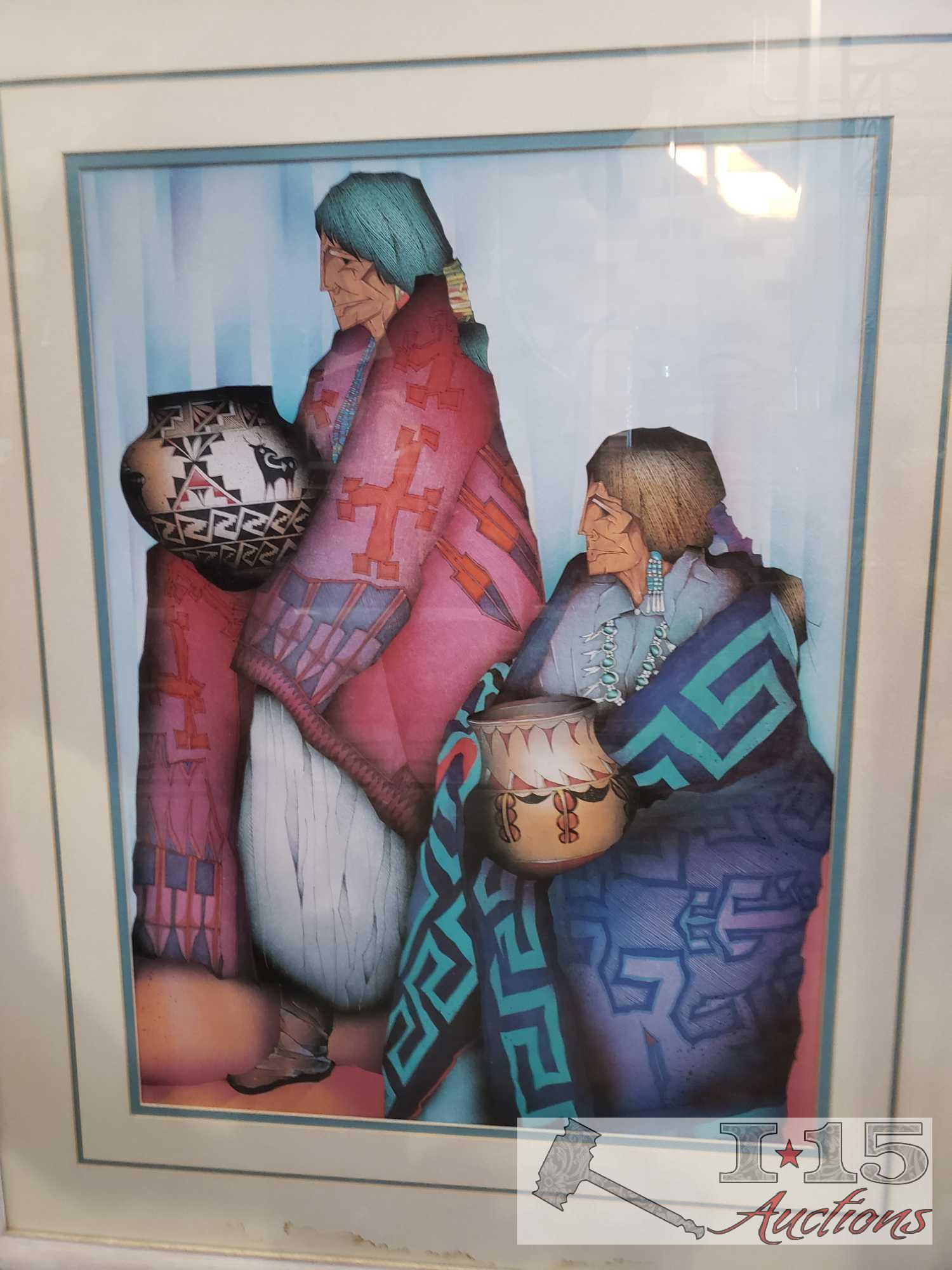 2 Framed Amado Maurilio Pena Jr Prints