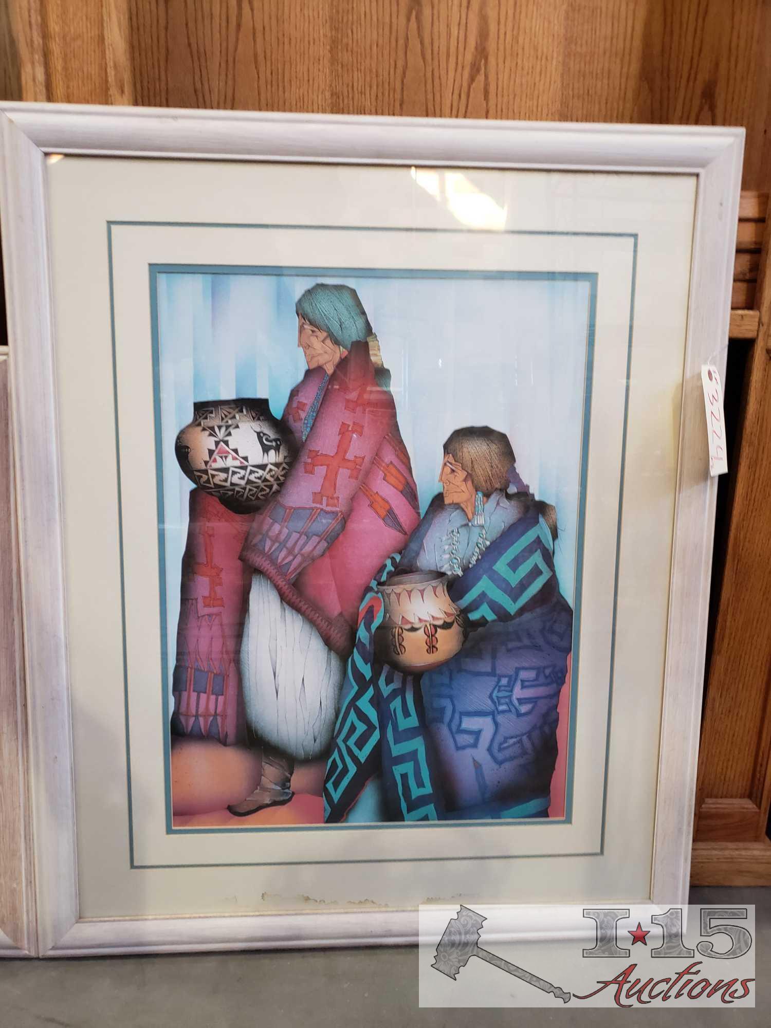 2 Framed Amado Maurilio Pena Jr Prints
