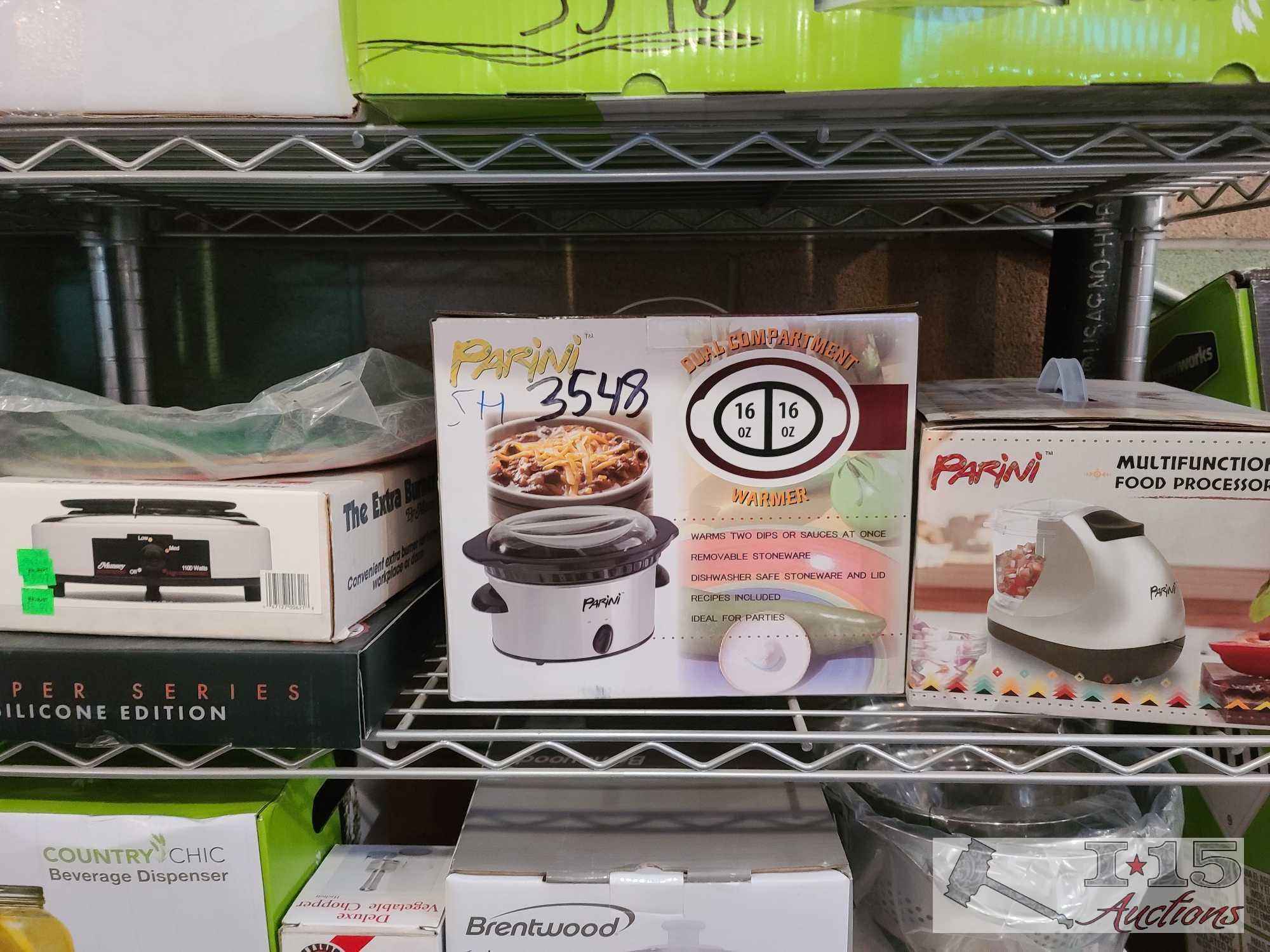 Food Processor. Dual Compartment Warmer.