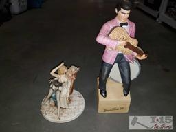 Elvis Statue and Italian Statue