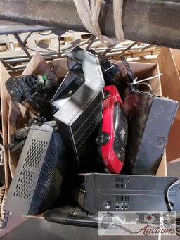 Internet Modems, Video Game Controllers, Miscellaneous Charging cables, DVD Players, and more