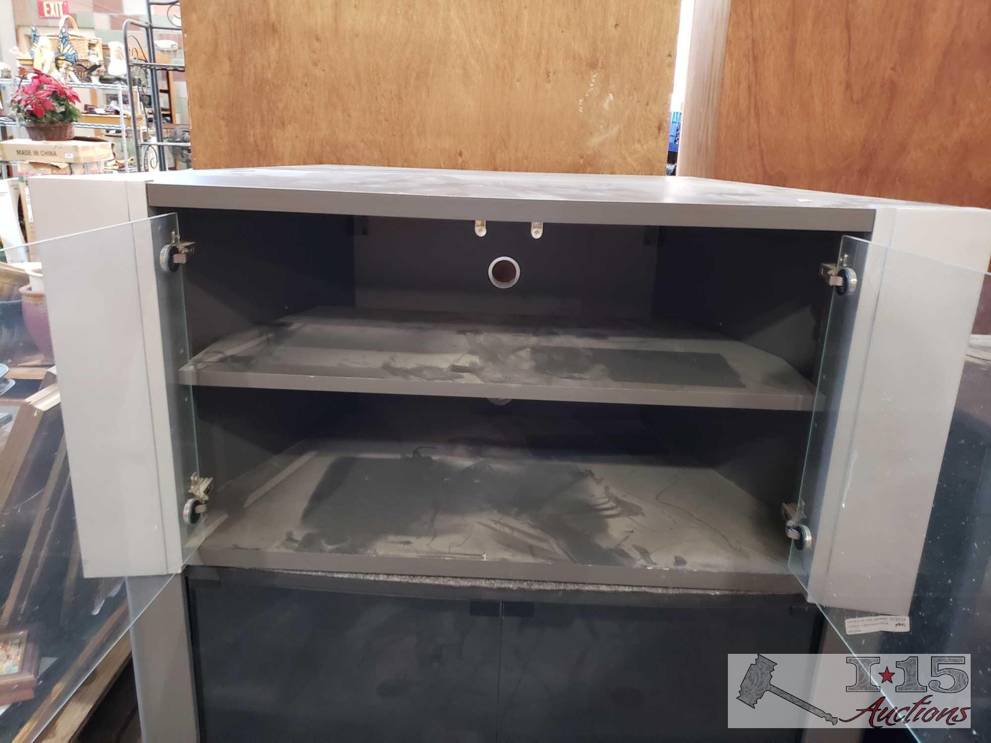 Entertainment Centers & Rolling Shelf
