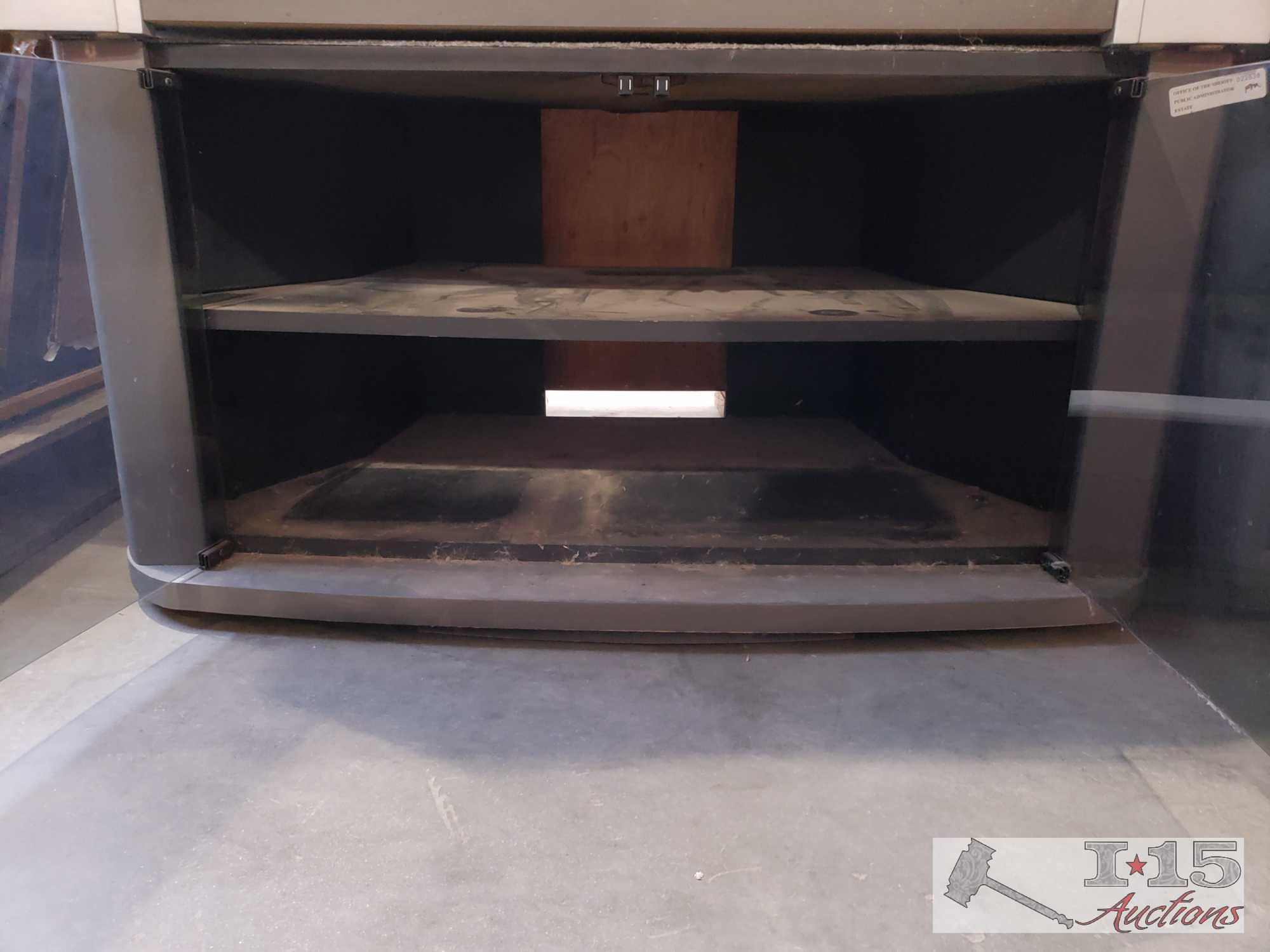 Entertainment Centers & Rolling Shelf