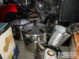 Coffee Pot, Knife Set, Steaming Pot, and More