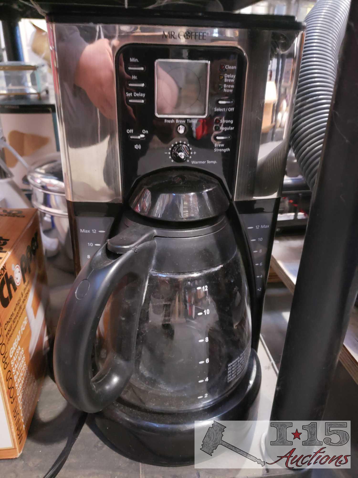 Coffee Pot, Knife Set, Steaming Pot, and More