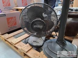 Fans. Trash Can. Ironing Board
