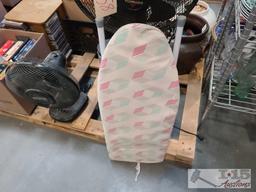 Fans. Trash Can. Ironing Board