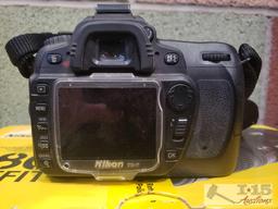 Nikon D80 Camera with 2 Lenses, Flash Attachment, and Original Box