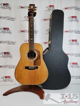 1985 Handmade Arrowhead Acoustic Guitar with Hard Case
