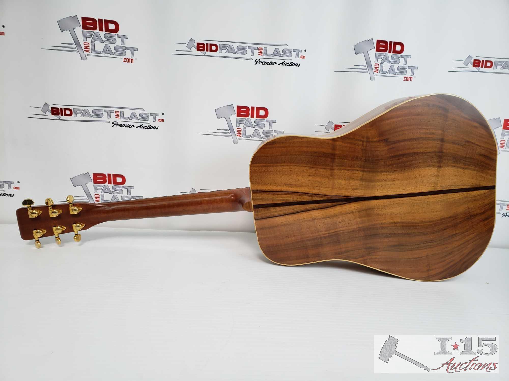 1985 Handmade Arrowhead Acoustic Guitar with Hard Case