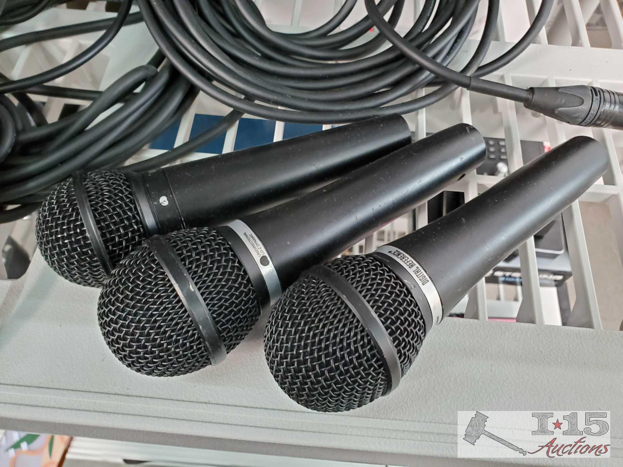 16 Microphones, Cords, And More