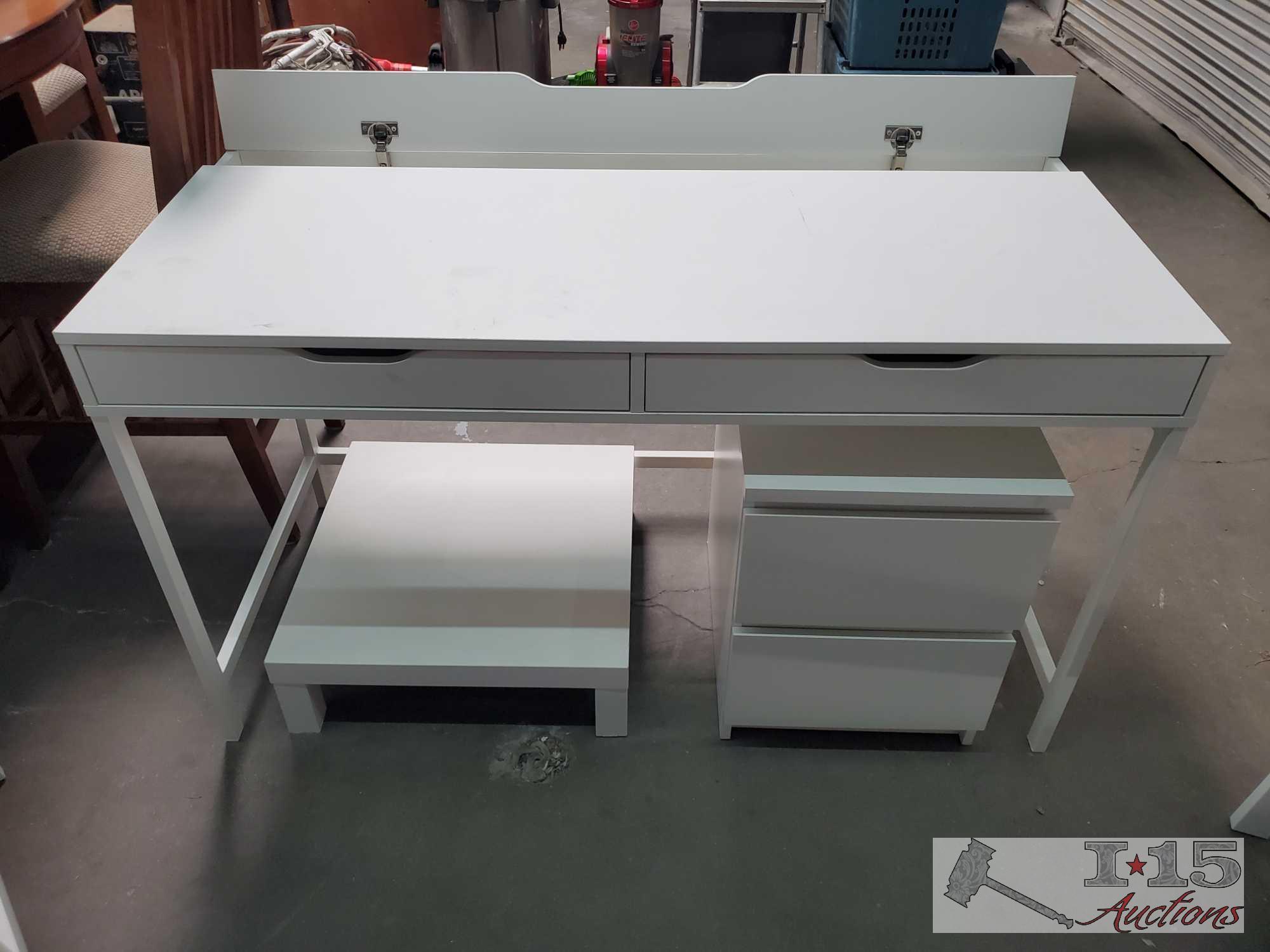 Ikea Desk, Drawer, End Tables, And More