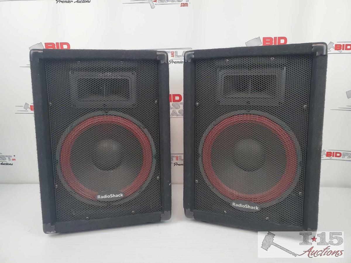 2 Radio Shack PA Speakers