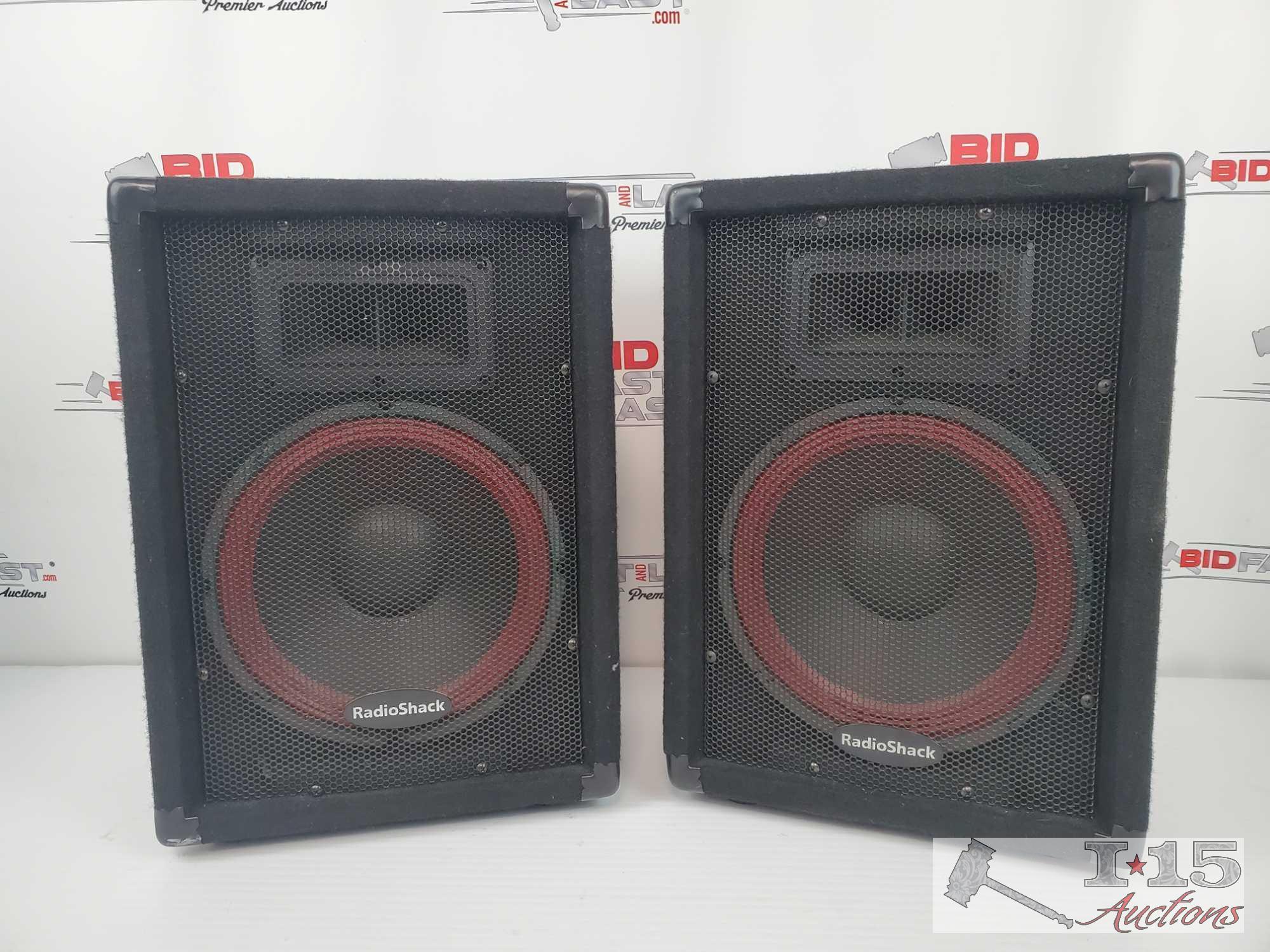 2 Radio Shack PA Speakers