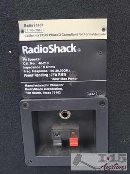 2 Radio Shack PA Speakers