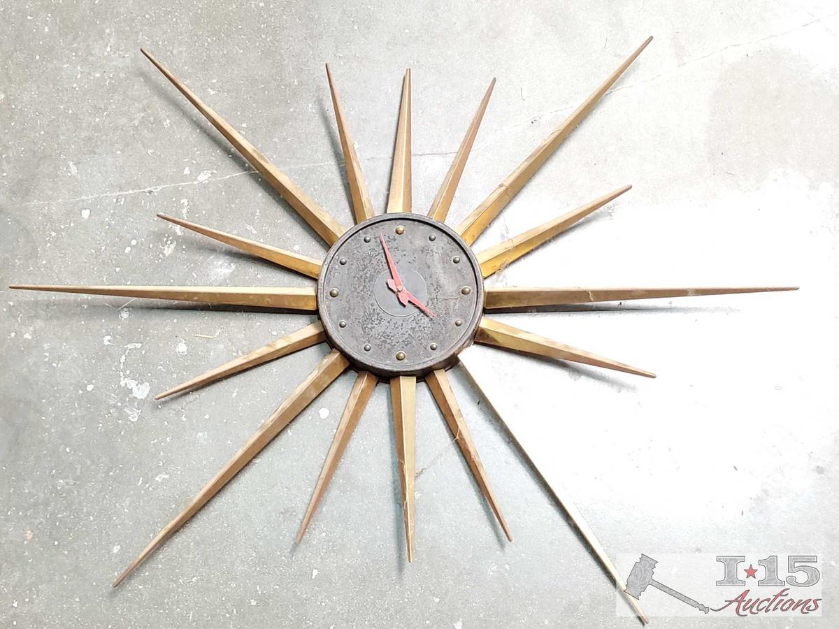 Vintage Starburst Clock