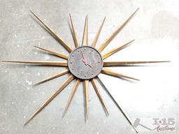 Vintage Starburst Clock