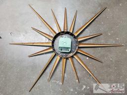 Vintage Starburst Clock