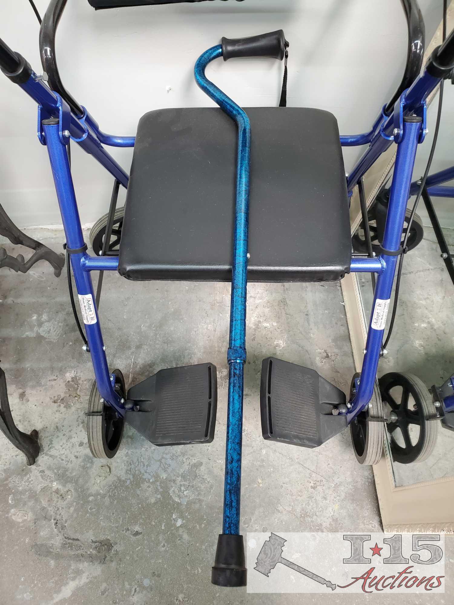 Adapt 2 It Walker and Walking Cane
