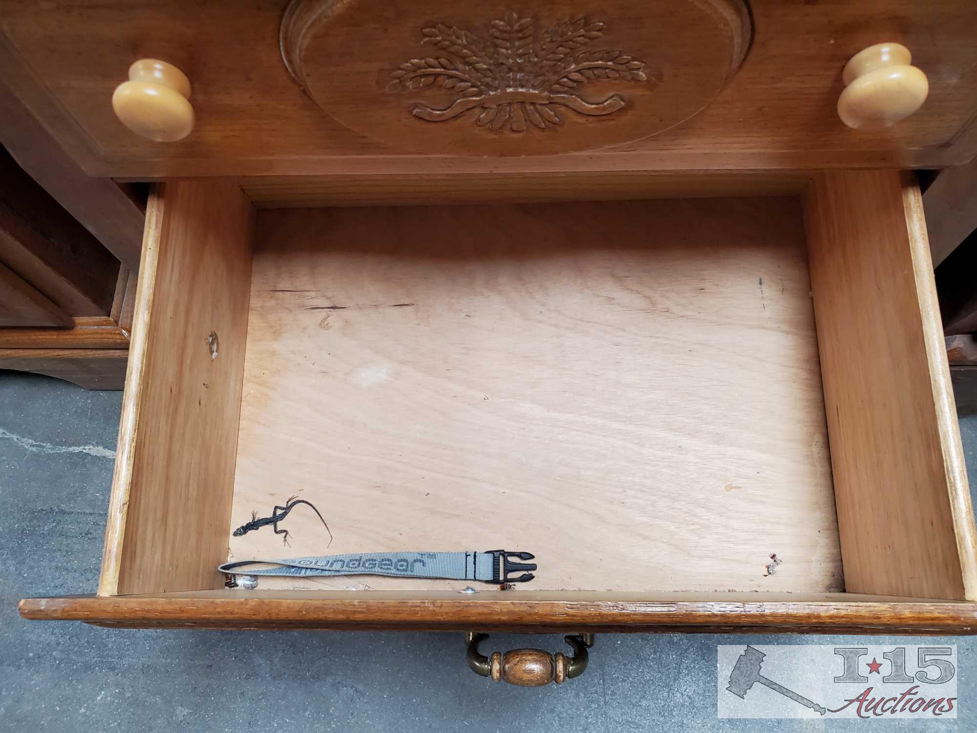 Two Sets Of Wooden Night Stands