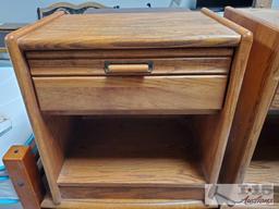 Two Sets Of Wooden Night Stands