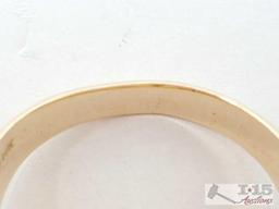 14k Gold Ring with 1g Fine Gold Bar 999.9 6.7g with Certificate