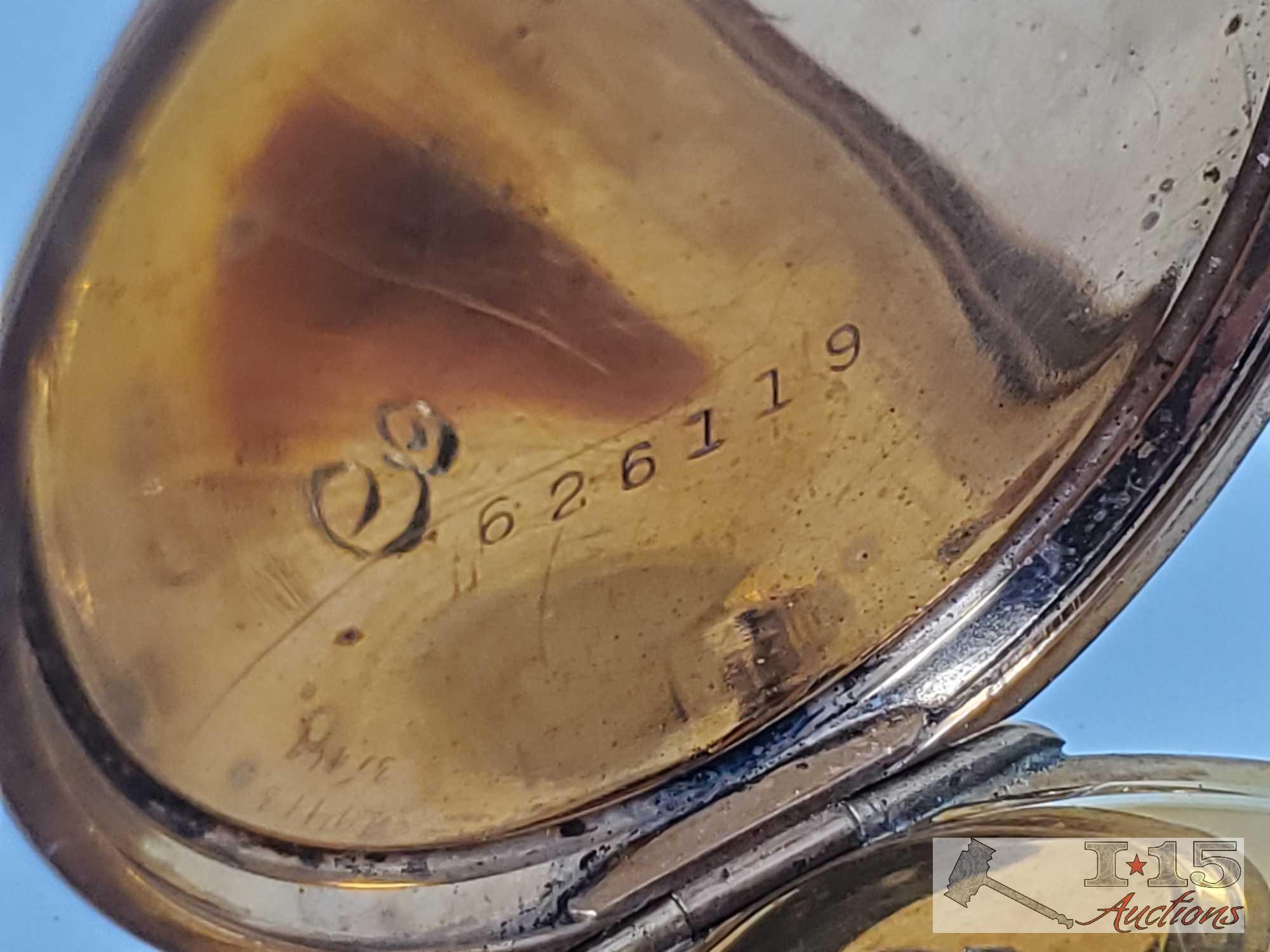 Waltham Engraved Pocket Watch And Dax Pocket Watch