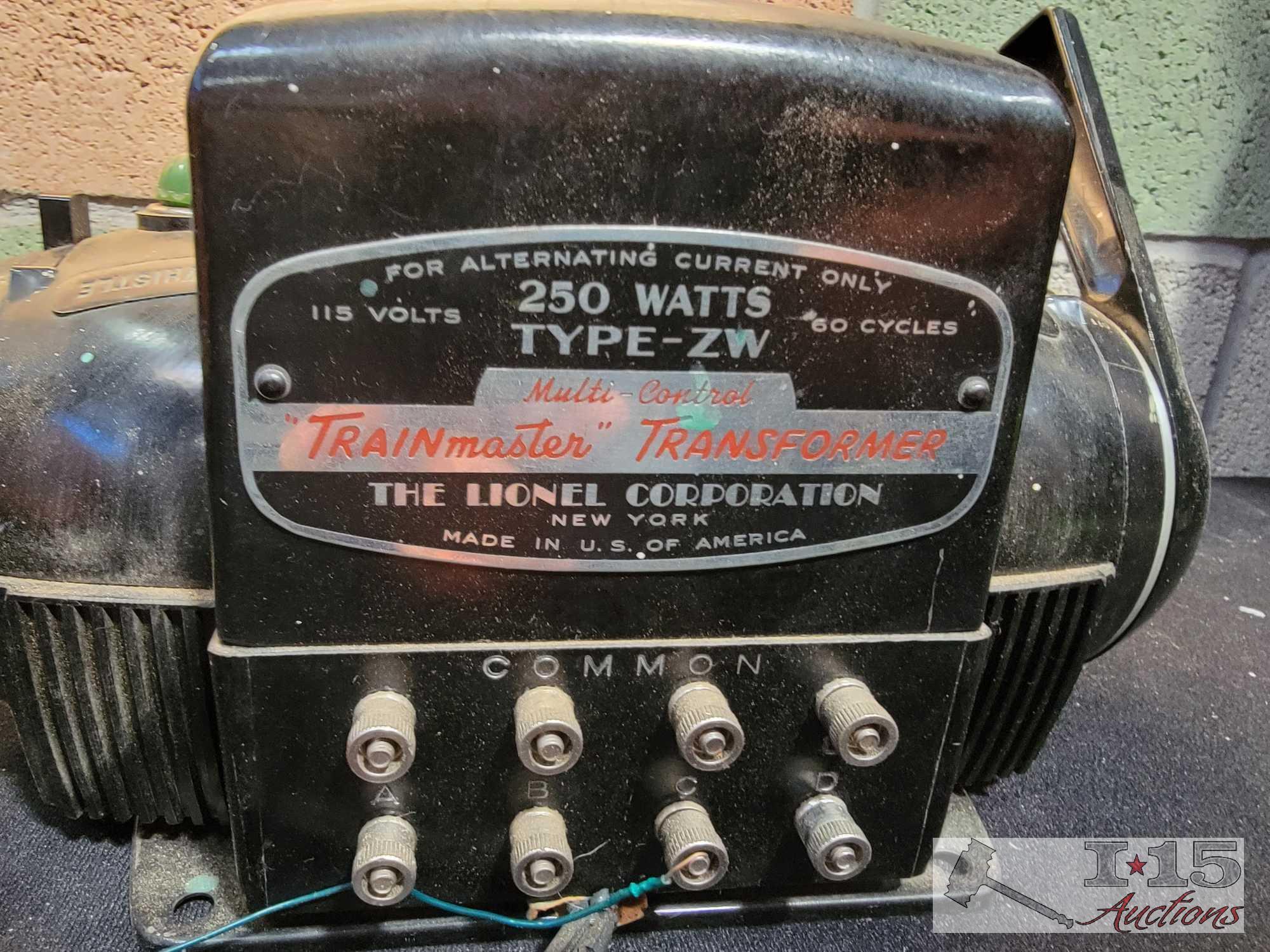 Lionel Type ZW Trainmaster Transformer