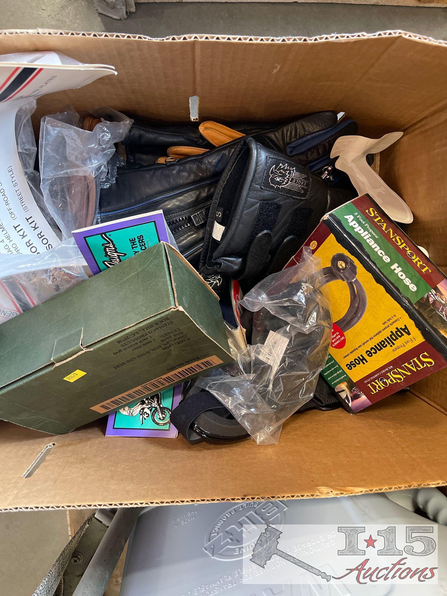 Motorcycle Helmets , Motorcycle Gloves , Fishing Net and other Out Door Items