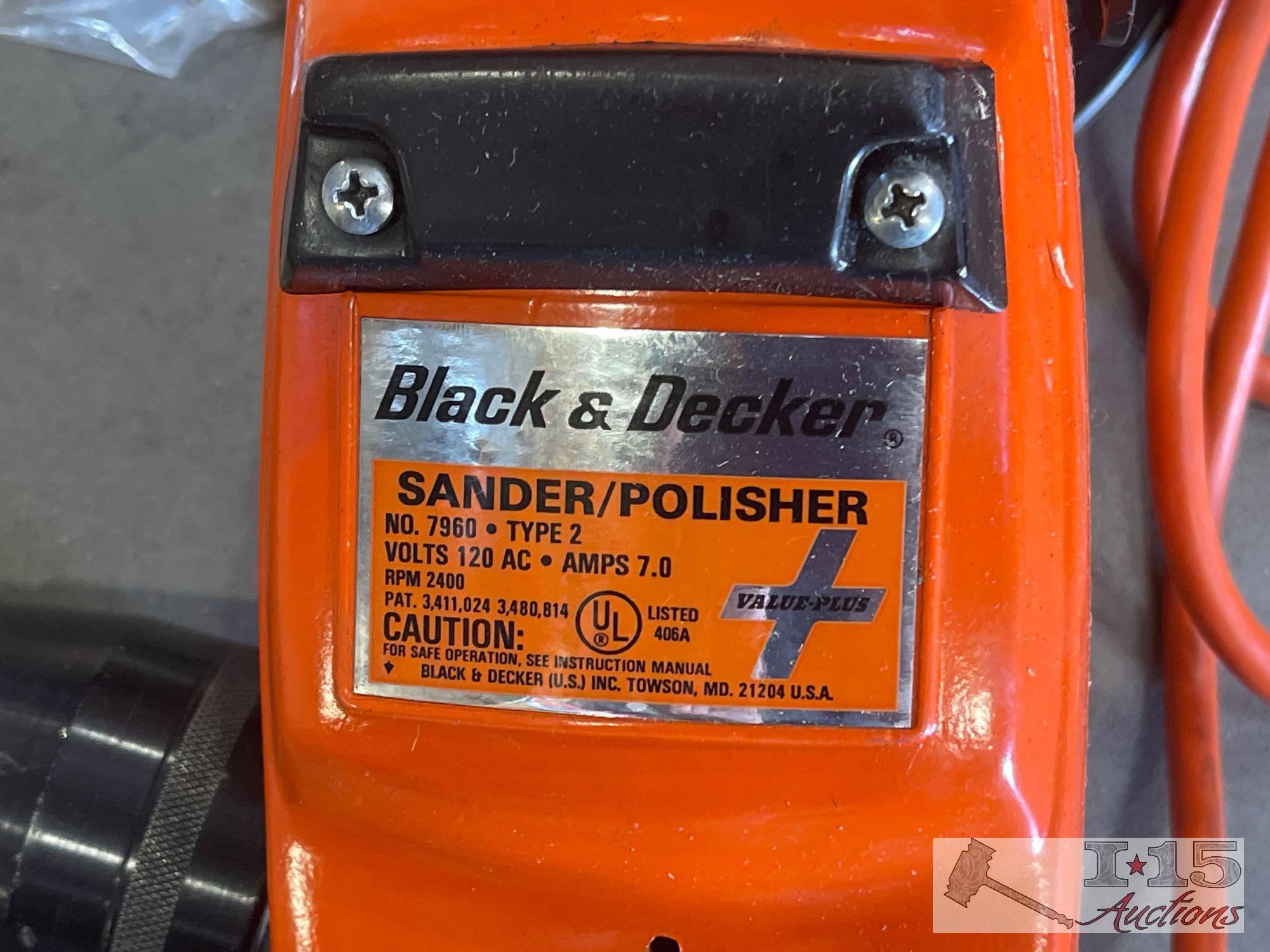 Pad Sander, Sander/Polisher, Tape Measure, Flashlights, Drexel Kit And More!