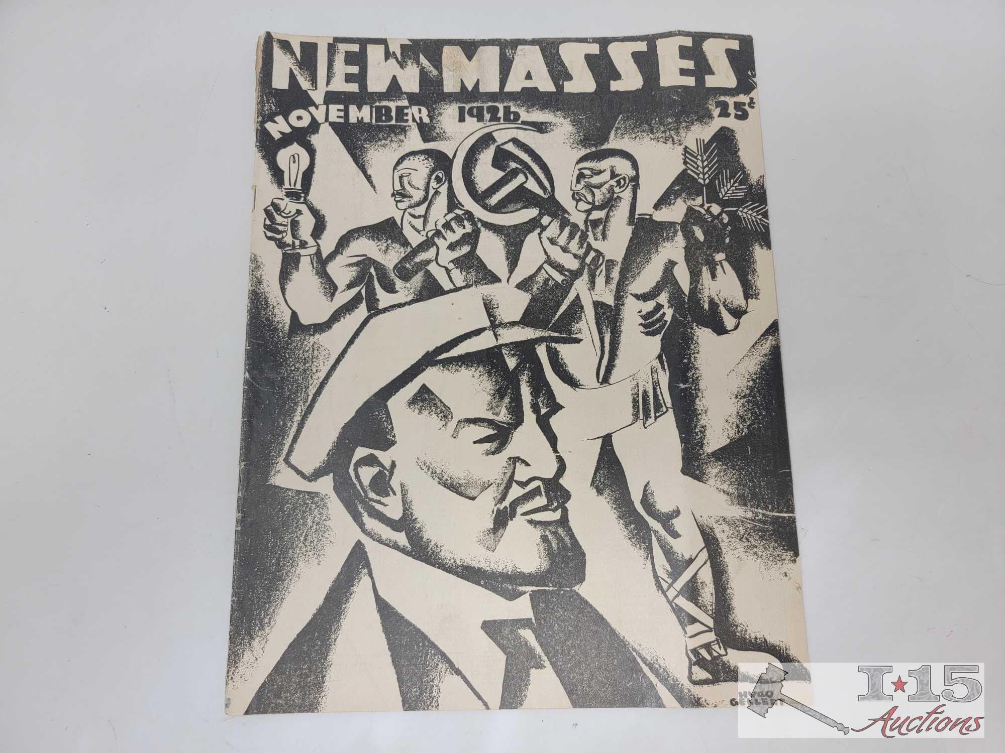 (5) Vintage The Masses Magazine Issues from June 1916 - December 1926 and (1) The New Masses