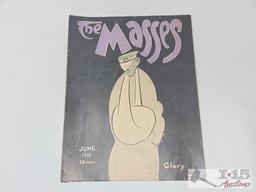 (5) Vintage The Masses Magazine Issues from June 1916 - December 1926 and (1) The New Masses