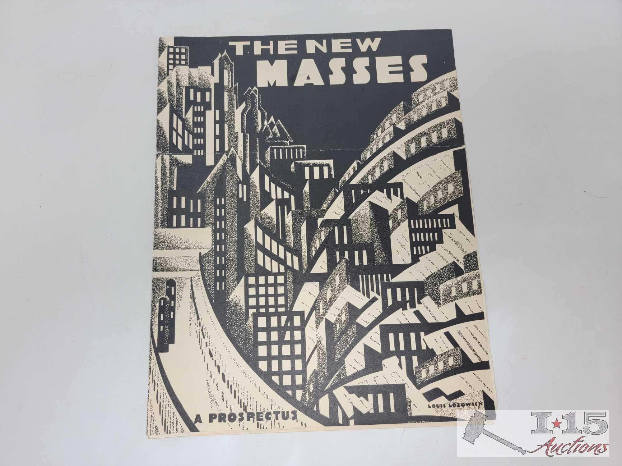 (5) Vintage The Masses Magazine Issues from June 1916 - December 1926 and (1) The New Masses
