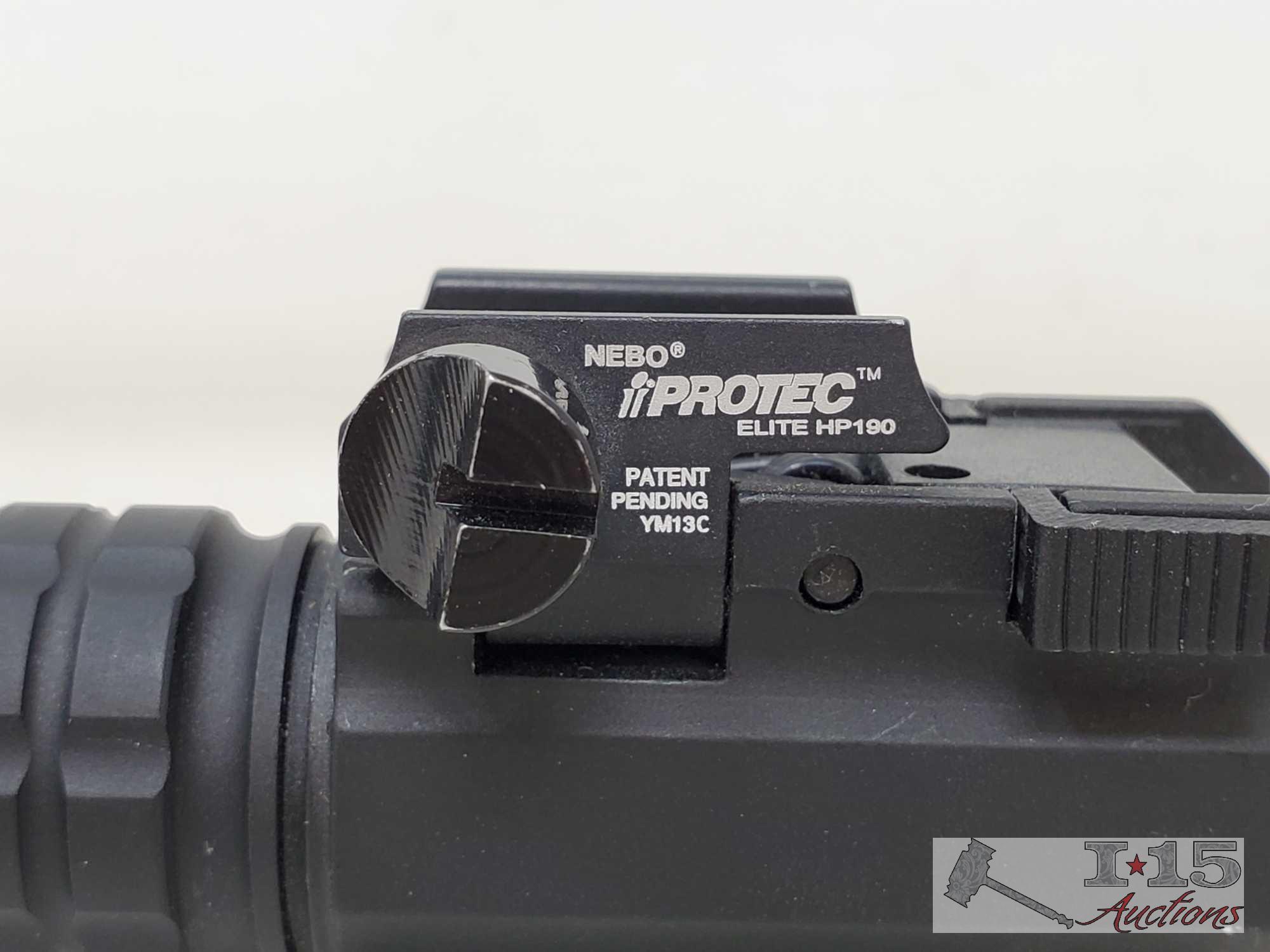 Nikon 1.5-4.5x24 Scope and Nebo iProtect Elite HP190