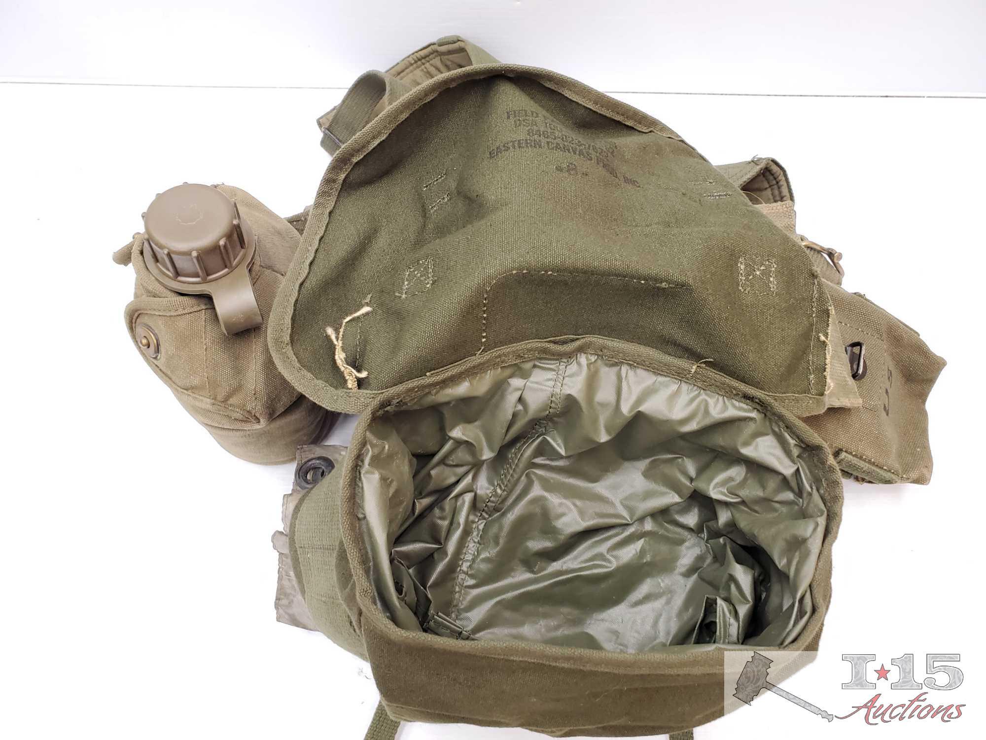Holster, Canteens, Magazine Holder and Field Pack