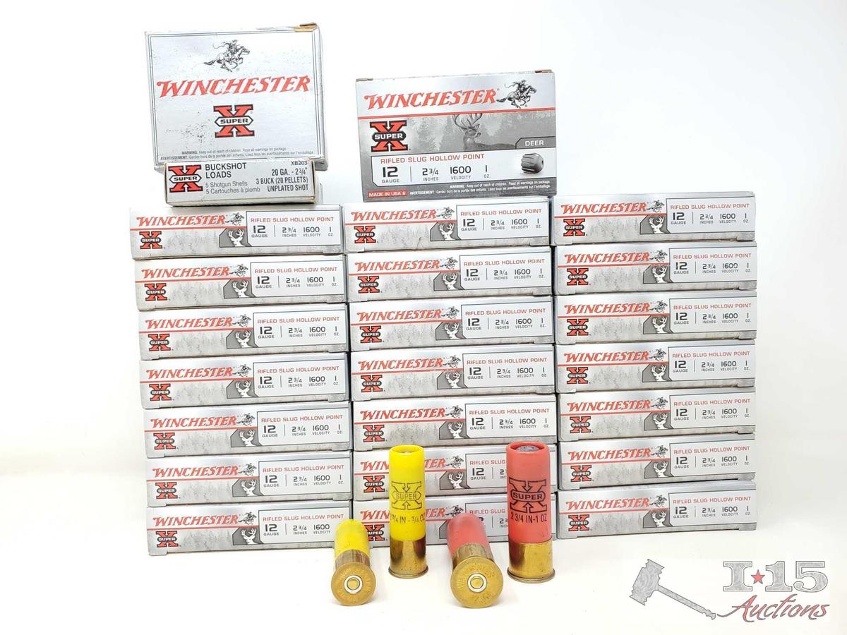 110 Rounds of Winchester 12GA and 8 Rounds of 20GA
