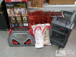 Heater/ Cooler, Power Cord, Rope, Folding Hand Truck