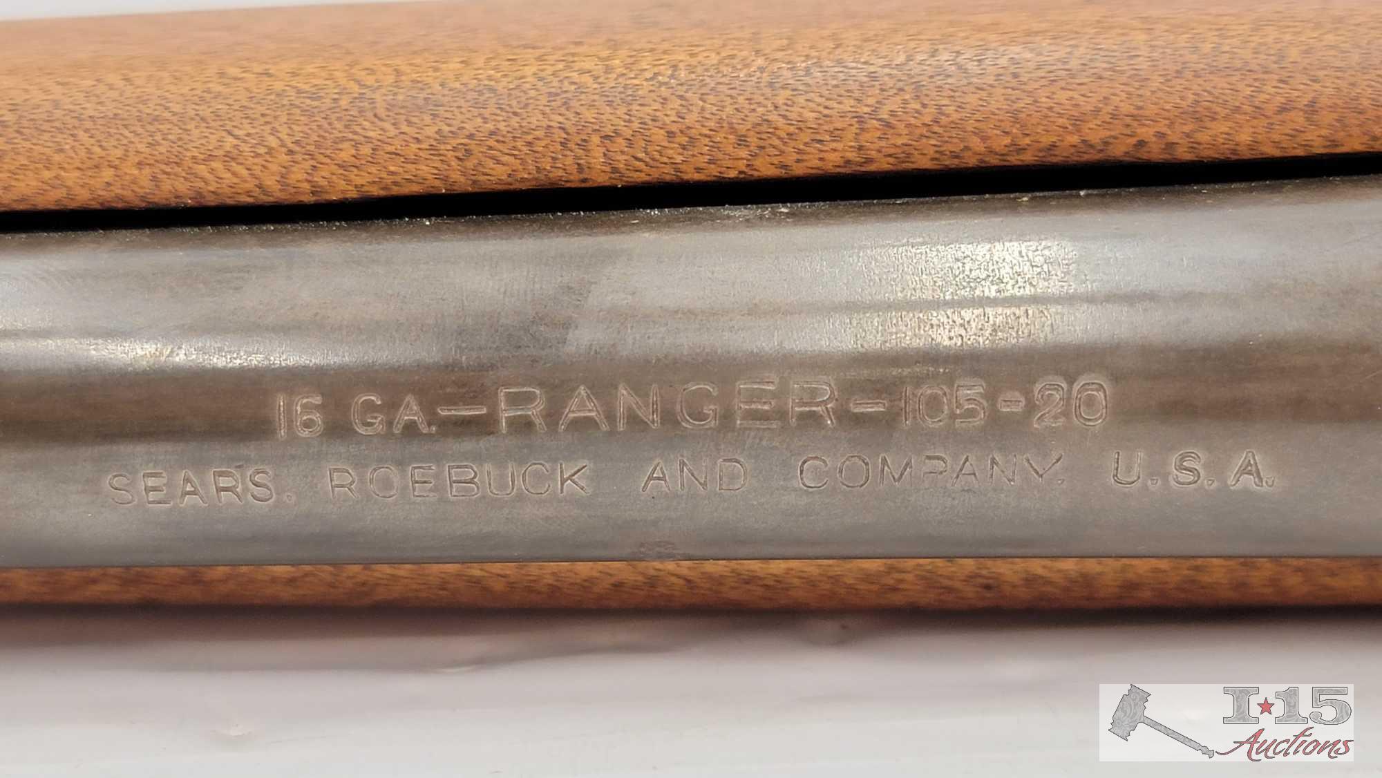 Sears Roebuck Ranger 16 GA Bolt Action Shotgun