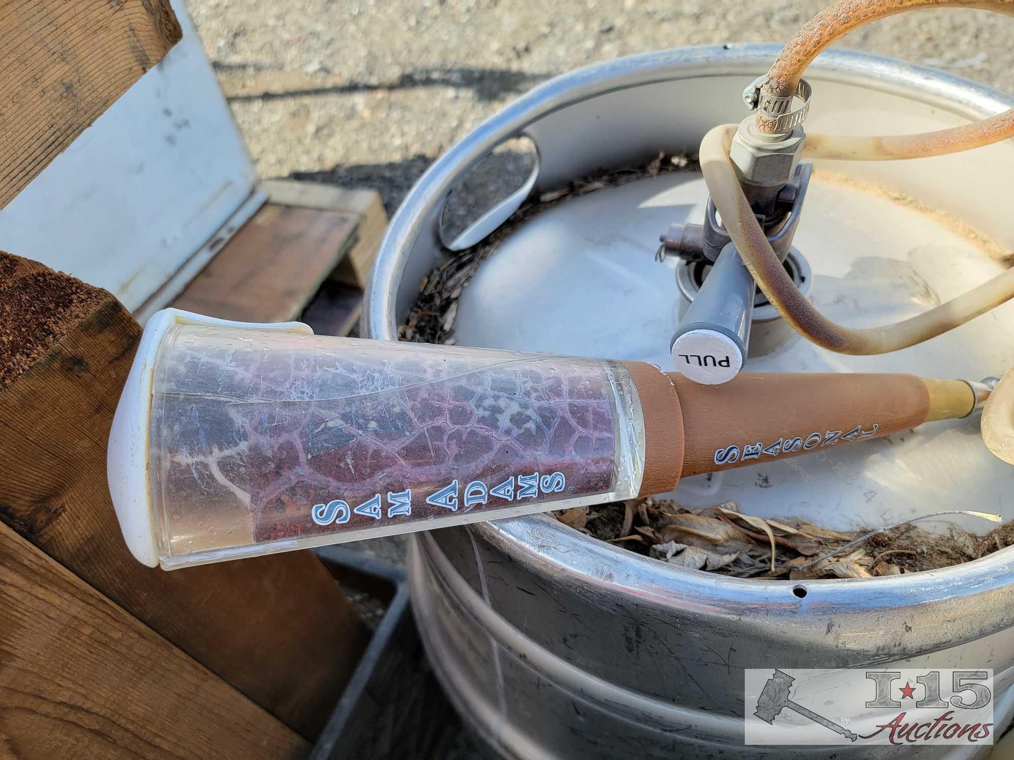 (2) 15.5 U.S. Gallon Beer Kegs, Carbon Dioxide Tank and Multi-Purpose Sprayer
