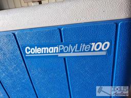 (3) Coleman Polylite 100 Coolers
