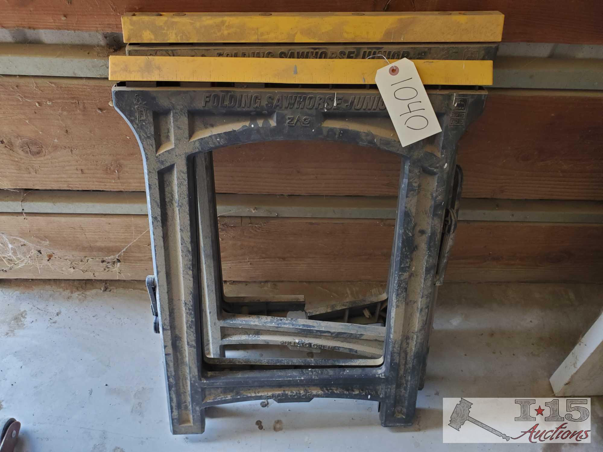 (2) Folding Sawhorse Juniors